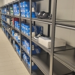 Teräshylly 1982x1000x500, 150kg/hyllytaso, 5 tasoa