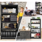 Teräshylly 1982x1000x500, 150kg/hyllytaso, 5 tasoa