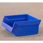 Bin rail 1500 mm for wall/workbench + 14 bins 96x105x45