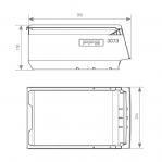 Ottolaatikko PPS 350x206x150mm harmaa