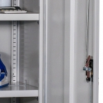 Arkistokaappi/ Toimistokaappi 4:llä hyllyllä 1950x915x457 RAL 7035/7035 osina