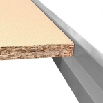 Rengasteline pyörillä 2100x1950x500, 2 tasoa renkaille + 1 taso lastulevyllä