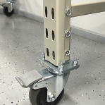 Wide Span Shelving with wheels 2100x1800x500, 3 levels with chipboard MAXI