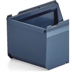 Bin rail 1500 mm for wall/workbench + 14 bins 170x105x75