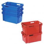 Plastic storage box 600x400x300mm, Black