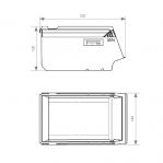 Ottolaatikko PPS 250x148x130mm