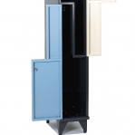 Z-locker 1900x1200x845, 6 doors, with bench