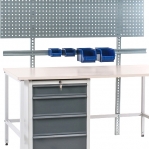 Seinäkisko poimintalaatikoille 1000 mm ilman laatikoita