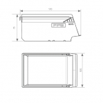 Ottolaatikko PPS 170x105x75mm sininen