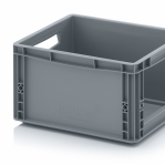 STORAGE BOXES WITH OPEN FRONT. 40x30x22 cm. Grey
