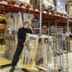 Pallet cage 1200x800x1800 opening long side