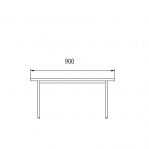 Istuinpenkki mäntylauta 900x290x420