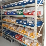 Metallihylly perusosa 3500x1800x800 480kg/taso,5 tasoa lastulevytasoilla MAXI