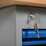 Worktable w. drawer un. 5 draw. 1600x800 mm, oak