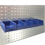 Worktable set 2000x800 with Shelf, Perfo panel, 10 bins, Drawer, Lighting