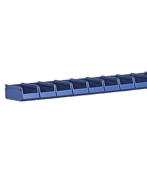 Laatikkokisko seinään/työpöydälle 1500 + 10 ottolaatikkoa 250x148x130