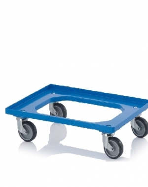 Tray trolley 620x420x168mm, blue