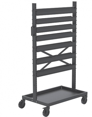 Siirrettävä laatikkoteline 972 x 613 x 1667