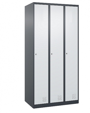 3-door locker 1820x900x500, RAL7035 Knocked Down