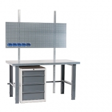 Workstation 1500x800 with steel top