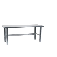 Workbench 1500x800, metal top, galv. legs