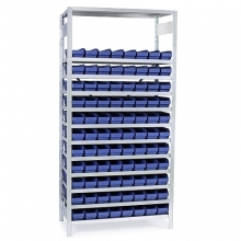 Box shelf 2100x1000x500, 88 boxes 500x120x95